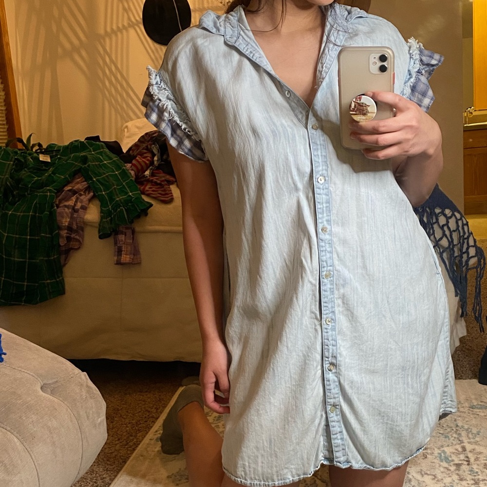 Detail denim Dress